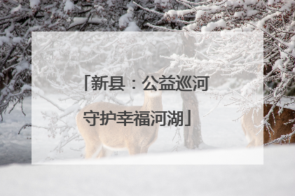 新县：公益巡河守护幸福河湖