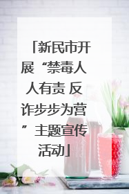 新民市开展“禁毒人人有责 反诈步步为营”主题宣传活动