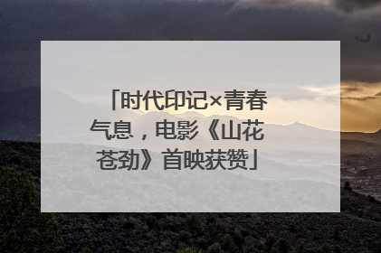 时代印记×青春气息，电影《山花苍劲》首映获赞