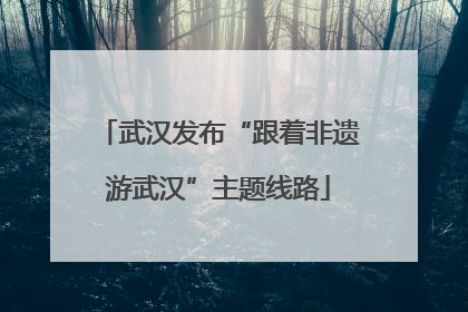 武汉发布“跟着非遗游武汉”主题线路