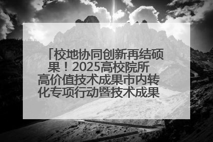 校地协同创新再结硕果！2025高校院所高价值技术成果市内转化专项行动暨技术成果项目路演对接会举办