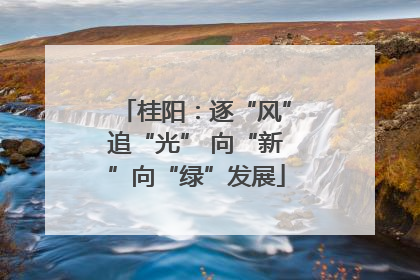 桂阳：逐“风”追“光” 向“新”向“绿”发展