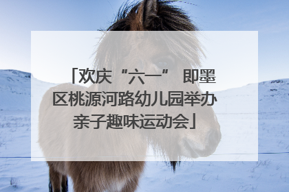 欢庆“六一” 即墨区桃源河路幼儿园举办亲子趣味运动会