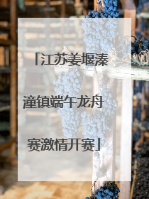 江苏姜堰溱潼镇端午龙舟赛激情开赛