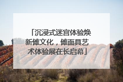 沉浸式迷宫体验焕新傩文化，傩面具艺术体验展在长启幕