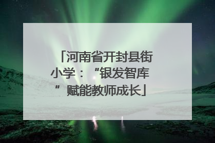 河南省开封县街小学：“银发智库”赋能教师成长