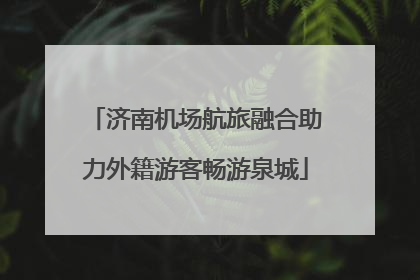 济南机场航旅融合助力外籍游客畅游泉城