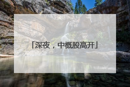 深夜，中概股高开