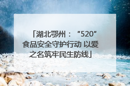 湖北鄂州：“520”食品安全守护行动 以爱之名筑牢民生防线