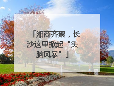 湘商齐聚，长沙这里掀起“头脑风暴”