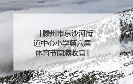 滕州市东沙河街道中心小学第六届体育节圆满收官