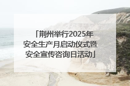 荆州举行2025年安全生产月启动仪式暨安全宣传咨询日活动
