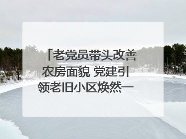 老党员带头改善农房面貌 党建引领老旧小区焕然一新｜内江东兴“红”在哪？④