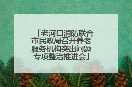 老河口消防联合市民政局召开养老服务机构突出问题专项整治推进会
