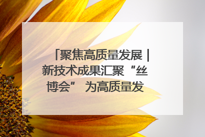 聚焦高质量发展｜新技术成果汇聚“丝博会” 为高质量发展注入新动能