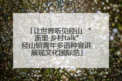 让世界听见径山 “浙里·乡村talk”径山镇青年多语种宣讲展现文化国际范