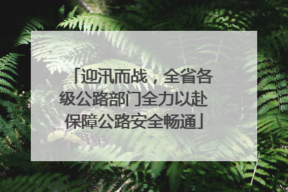 迎汛而战，全省各级公路部门全力以赴保障公路安全畅通