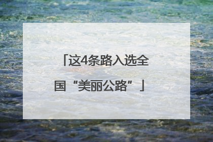 这4条路入选全国“美丽公路”