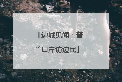 边城见闻：普兰口岸访边民