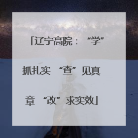 辽宁高院：“学”抓扎实 “查”见真章 “改”求实效