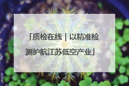 质检在线｜以精准检测护航江苏低空产业