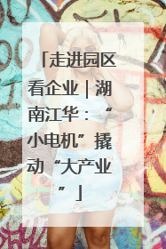 走进园区看企业｜湖南江华：“小电机”撬动“大产业”