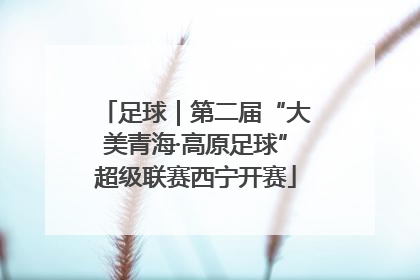 足球｜第二届“大美青海·高原足球”超级联赛西宁开赛