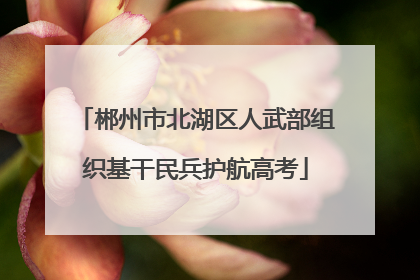 郴州市北湖区人武部组织基干民兵护航高考
