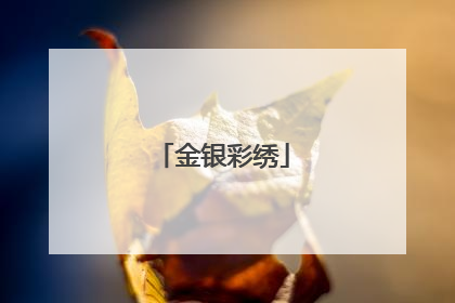 金银彩绣