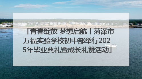 青春绽放 梦想启航丨菏泽市万福实验学校初中部举行2025年毕业典礼暨成长礼赞活动