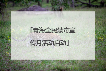 青海全民禁毒宣传月活动启动