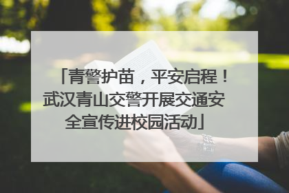青警护苗，平安启程！武汉青山交警开展交通安全宣传进校园活动
