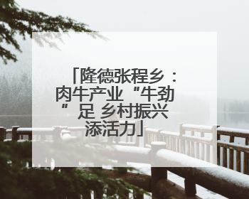 隆德张程乡：肉牛产业“牛劲”足 乡村振兴添活力