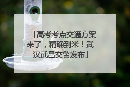 高考考点交通方案来了，精确到米！武汉武昌交警发布