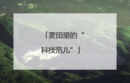 麦田里的“科技范儿”