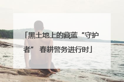 黑土地上的藏蓝“守护者” 春耕警务进行时