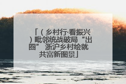 （乡村行·看振兴）毗邻统战破局“出圈” 浙沪乡村绘就共富新图景