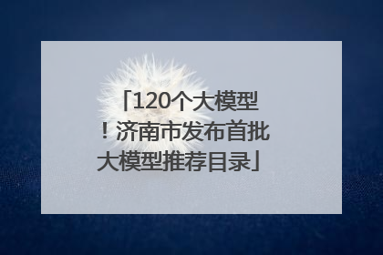 120个大模型！济南市发布首批大模型推荐目录