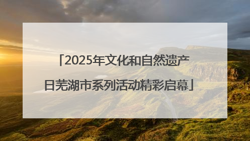 2025年文化和自然遗产日芜湖市系列活动精彩启幕