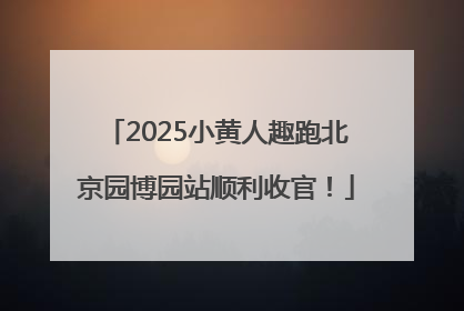 2025小黄人趣跑北京园博园站顺利收官！