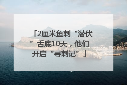 2厘米鱼刺“潜伏”舌底10天，他们开启“寻刺记”