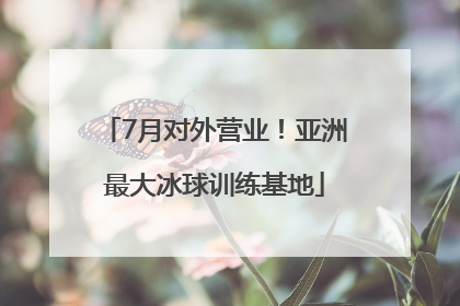 7月对外营业！亚洲最大冰球训练基地