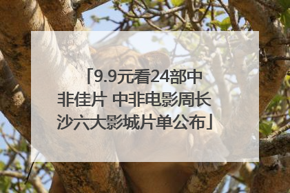 9.9元看24部中非佳片 中非电影周长沙六大影城片单公布