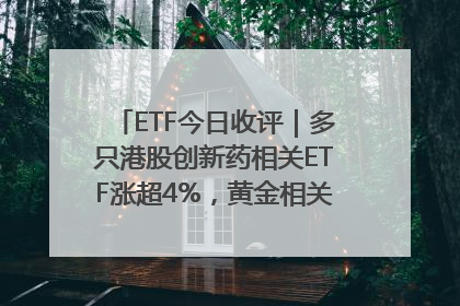 ETF今日收评｜多只港股创新药相关ETF涨超4%，黄金相关ETF跌逾1%